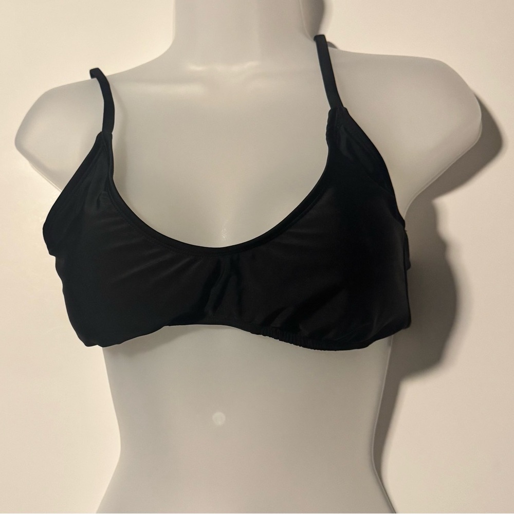 Wild Fable Black Bikini Top Swimwear Size M